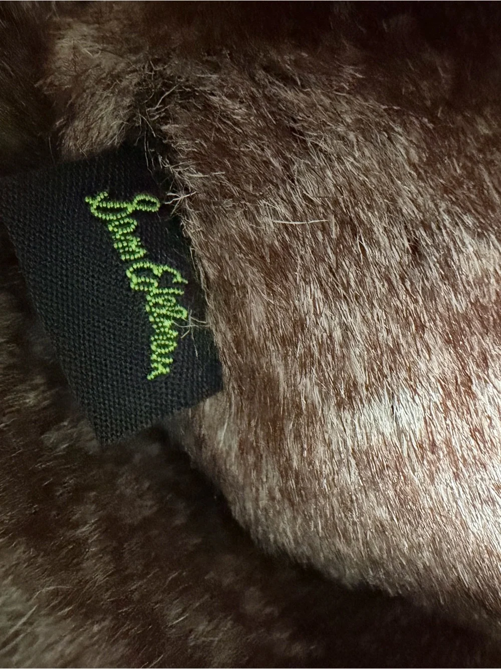 Sam Edelman Black Over-The-Knee Boots with Brown Faux-Fur Cuff